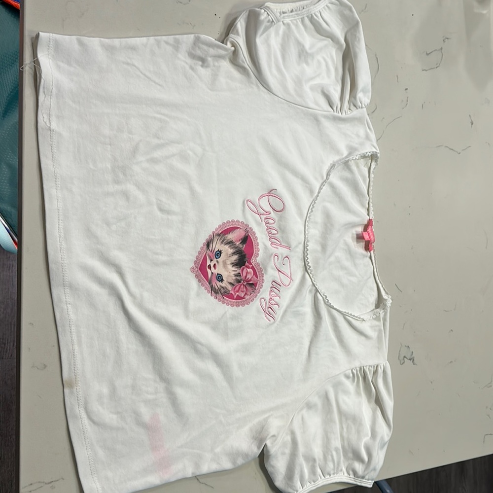 Sugar thrillz puff sleeve crop top